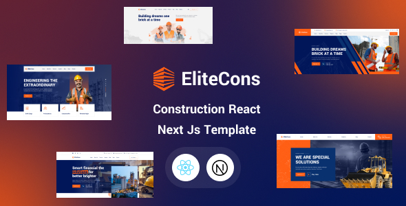 Elitecons - Construction Building React Next Js