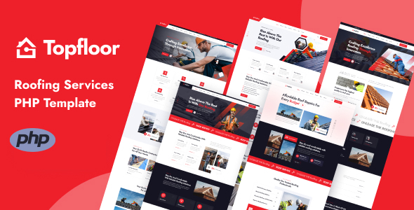 Topfloor – Roofing Services PHP Template – 0 Sold!