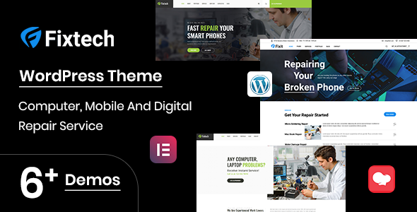 Fixtech - Computer & Mobile Repair Services WordPress Theme