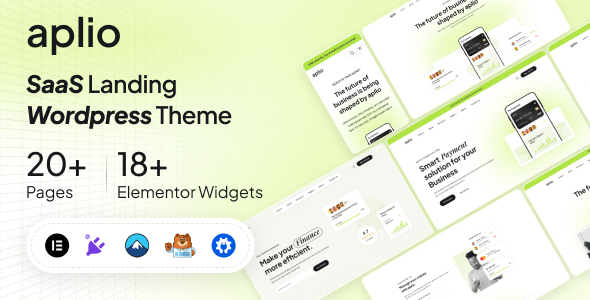Aplio – SaaS Landing WordPress Theme – 0 Sold!