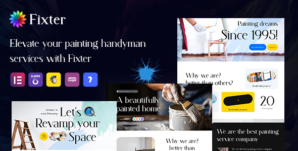 Fixter - Painting Services & Handyman Industry WordPress Theme