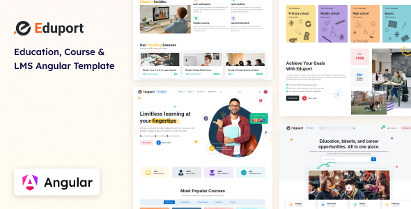 Eduport – Angular LMS, Education and Course Template – 0 Sold!