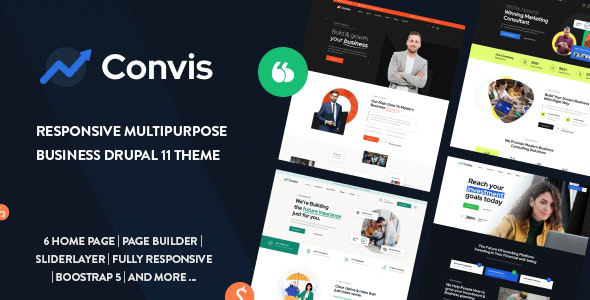 Convis - Responsive Multipurpose Business Drupal 11 Theme