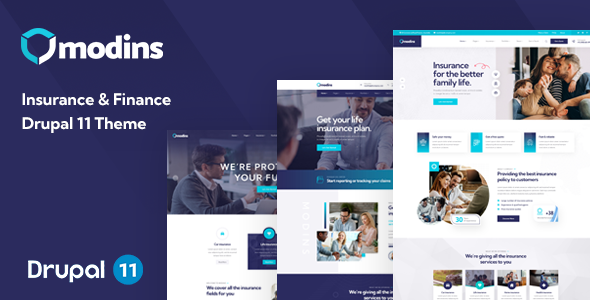 Modins - Insurance & Finance Drupal 11 Theme