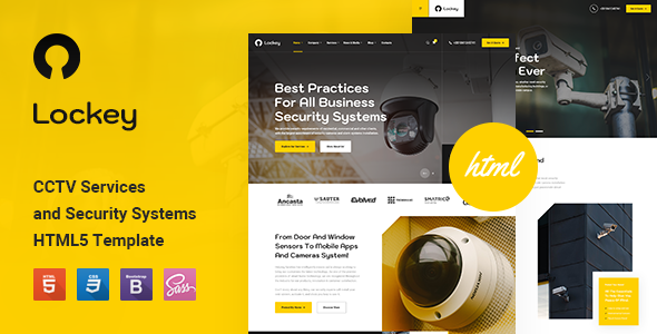 Lockey – CCTV and Security Systems HTML5 Template – 0 Sold!