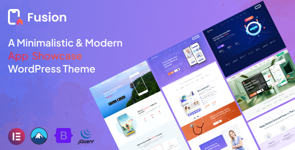 AppFusion | Mobile App Landing WordPress Theme