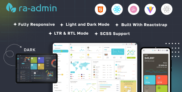 Ra-admin React  JS Admin Dashboard Template – 0 Sold!