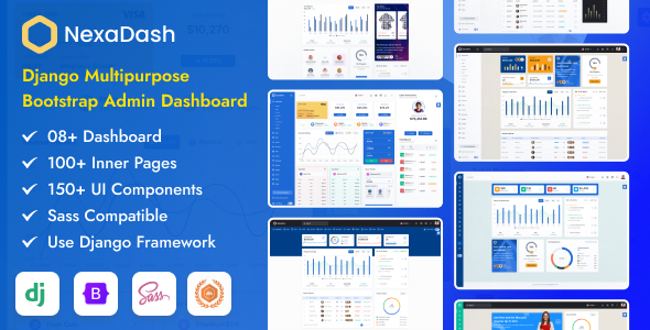 NexaDash – Django Admin & Dashboard Template – 0 Sold!