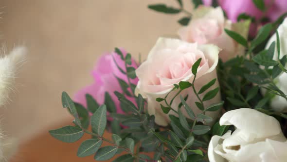 A Detailed Closeup of a Flower Bouquet.