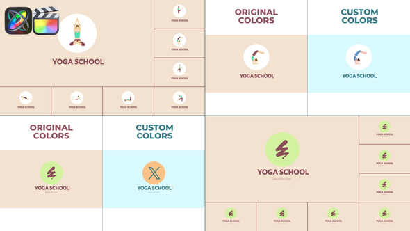 Yoga School Logo Reveal for FCPX alt