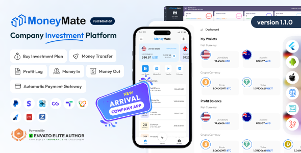 MoneyMate - Company Investment Platform Full Solution