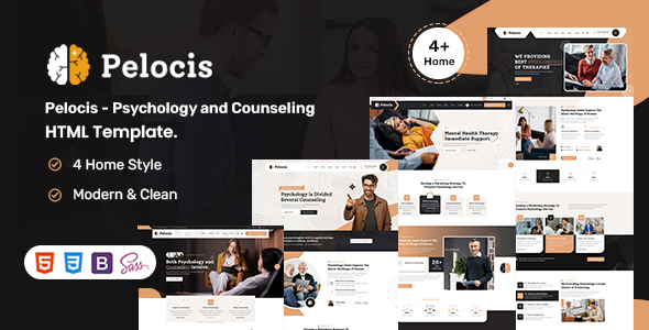 Pelocis – Psychology & Counseling HTML Template – 0 Sold!