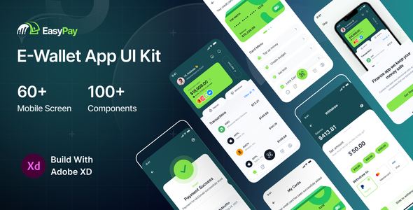 EasyPay-Wallet Finance App Adobe XD UI Kit