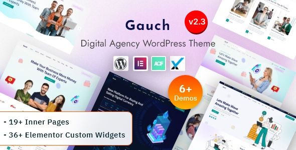 Gauch - IT Services & Digital Business Agency Elementor WordPress Theme