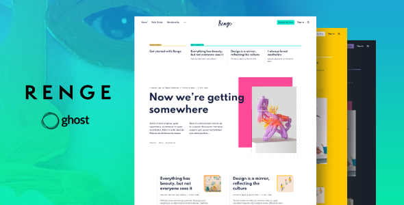 Renge - Creative Ghost Blog Theme