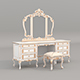 Classic European style Dressing Table 26 - 3DOcean Item for Sale