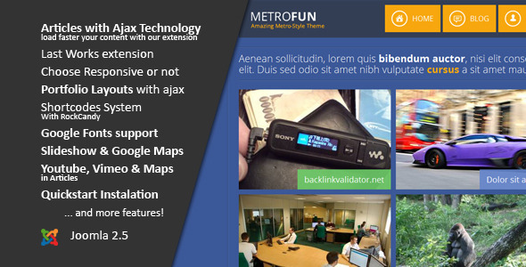 Metrofun :: Responsive Joomla Template