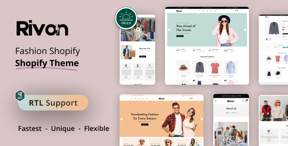 Rivon – Fashion Store Shopify Theme OS 2.0 – 0 Sold!