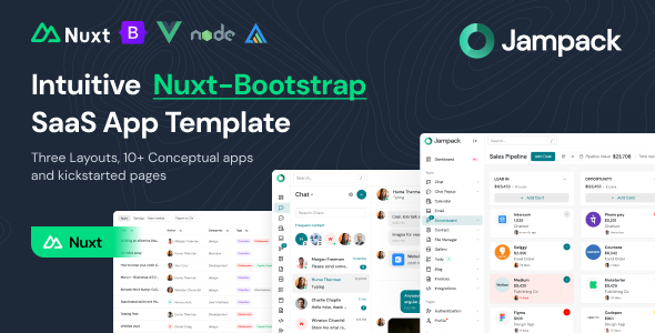 Jampack – Intuitive Nuxt-Bootstrap SaaS App Template – 0 Sold!