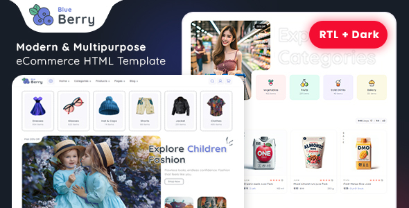 Blueberry - eCommerce HTML Template