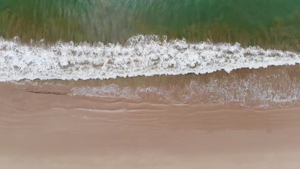 The top view of a beautiful beach.