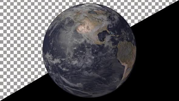 Earth Globe Rotate With Alpha alt