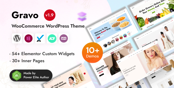 Gravo - WooCommerce Elementor WordPress Theme