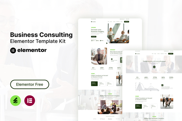 Consultry - Business Consulting Elementor Template Kit