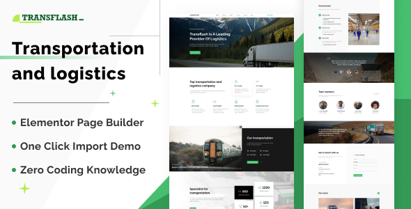 Transflash - Transportation and Logistics WordPress Theme