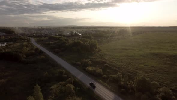 Countryside green landscape