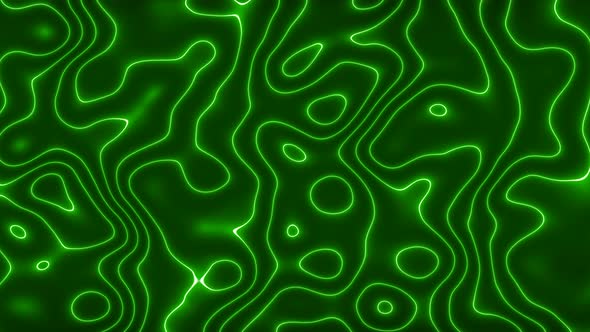 Green Neon Marble Liquid Animation