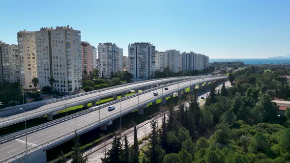 Traffic Aerial View Turkey Antalya 4 K