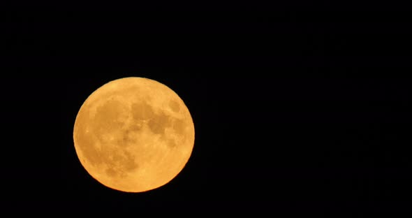 The Super full moon in the french sky