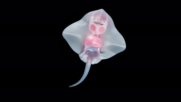 Cute baby stingray.