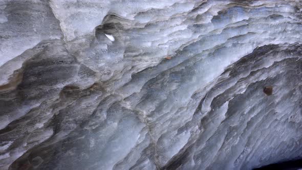 High Ice Wall in Mountains