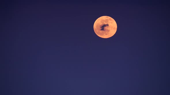 Full Moon At Night On Sky