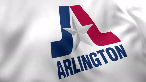 Arlington City Flag, Texas - 4K