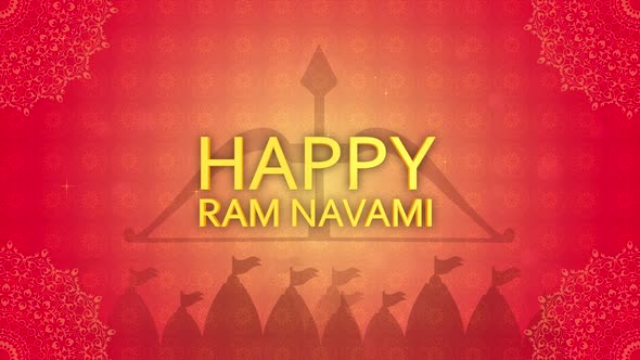 Ram Navami 2022 background with 3d text