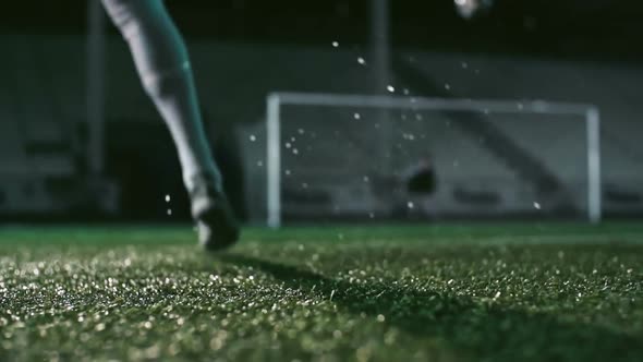 Powerful Soccer Shot