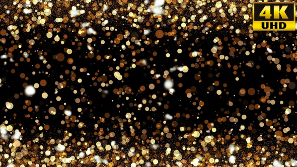 Gold Particle Background Loops Pack V1