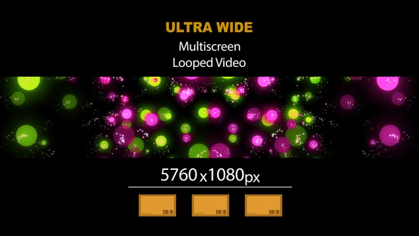 Ultra Wide HD Background Particles 03