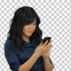 Businesswoman using of mobile phone, Alpha Channel - VideoHive Item for Sale