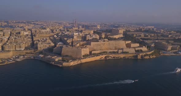 ancient capital city of Valletta in Malta