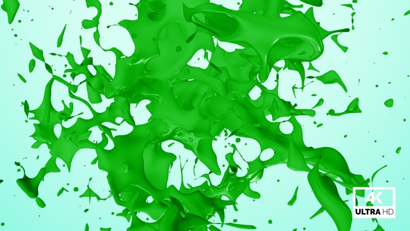 Abstract Green Paint Splash V5 alt