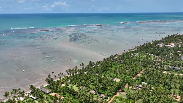 Patacho beach at Sao Miguel dos Milagres Alagoas Brazil.