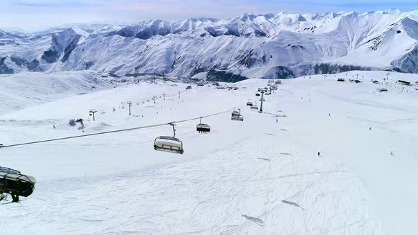 Ski Resort Сable Car Lifts