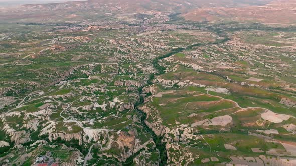 The best landscapes of Cappadocia aerial view 4 K