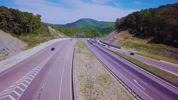 Highway on the Mountain Pass