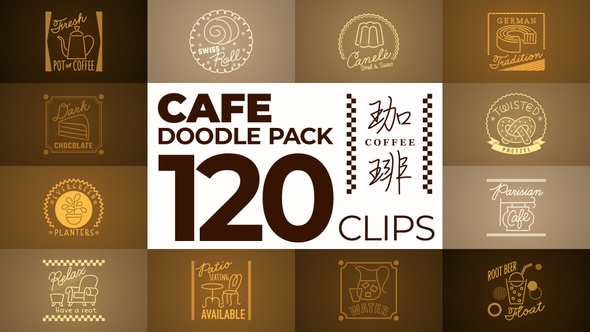 Cafe Doodle Pack