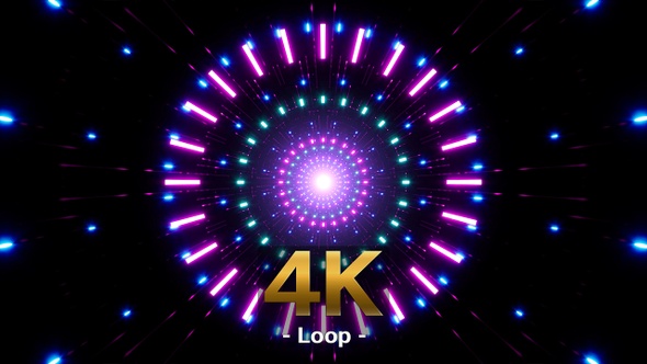 Retro Neon Light Beam DJ Loop alt